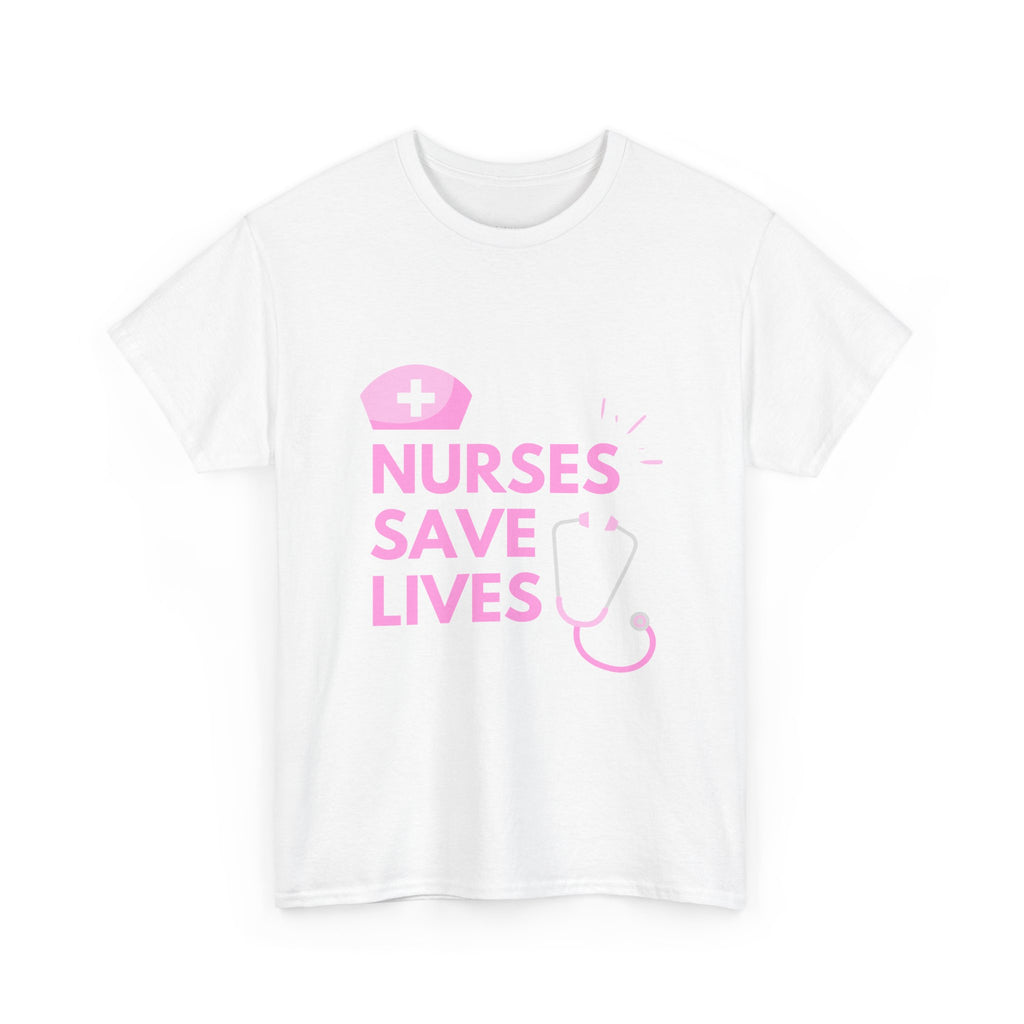Nurses Save Lives T-Shirt — Pink Nurse Appreciation Tee